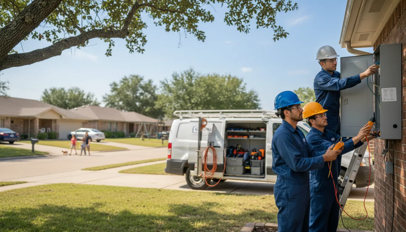 Certified electrician providing emergency electrical services in Ridgedale, MO